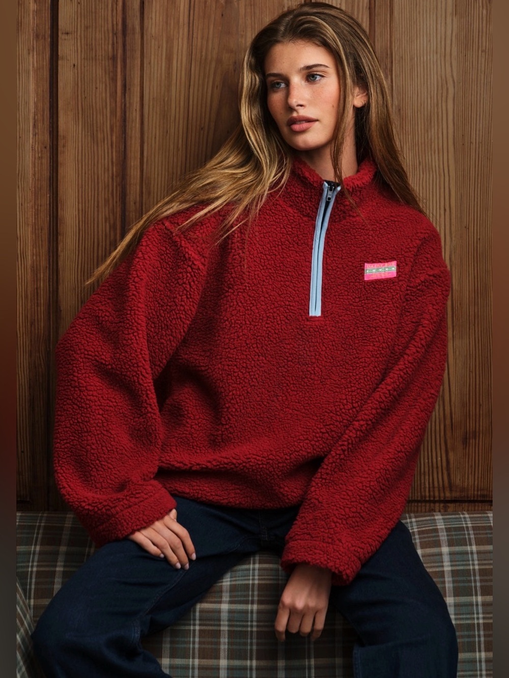 Dairy Boy mountain fleece cranberry NWT